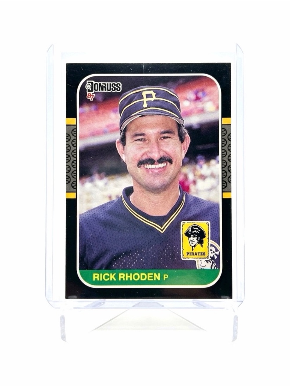 1987 Donruss - Rick Rhoden #435 Pittsburgh Pirates LEAF Near Mint Condition